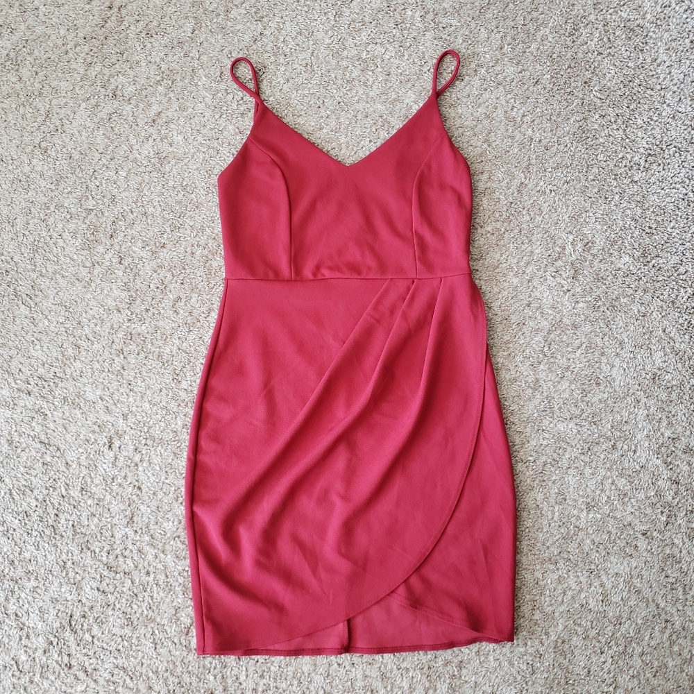 Lulus Rust Red Bodycon Mini Dress - Picture 2 of 5